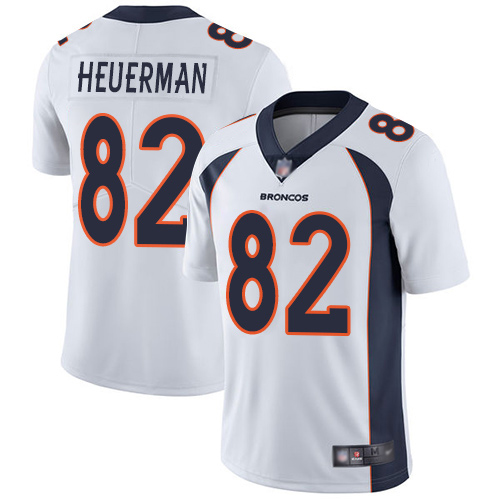 Men Denver Broncos #82 Jeff Heuerman White Vapor Untouchable Limited Player Football NFL Jersey->women nfl jersey->Women Jersey